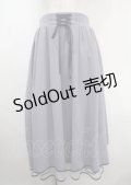 axes femme POETIQUE / リボン花柄バックフリルスカート M ラベンダー Y-25-03-26-174-AX-SK-SZ-ZY