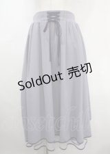 axes femme POETIQUE / リボン花柄バックフリルスカート M ラベンダー Y-25-03-26-174-AX-SK-SZ-ZY