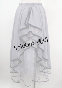 画像2: axes femme POETIQUE / リボン花柄バックフリルスカート M ラベンダー Y-25-03-26-174-AX-SK-SZ-ZY