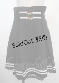 axes femme POETIQUE / ウエストデザインミニスカート M 黒 Y-25-03-26-176-AX-SK-SZ-ZY