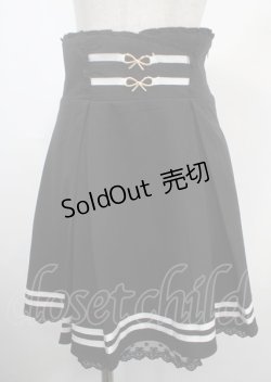 画像1: axes femme POETIQUE / ウエストデザインミニスカート M 黒 Y-25-03-26-176-AX-SK-SZ-ZY