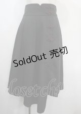 axes femme POETIQUE / チャイナボタンアシメスカート M 黒 Y-25-03-26-178-AX-SK-SZ-OS