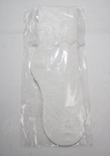 axes femme POETIQUE / レースフリルクルー丈ソックス  白 Y-25-03-26-022-AX-ZA-SZ-ZT422