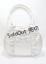 axes femme kawaii / ツインリボンラウンドハンドバッグ  ゴールド Y-25-03-26-023-AX-BG-SZ-ZY