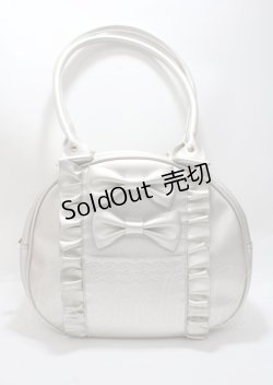画像1: axes femme kawaii / ツインリボンラウンドハンドバッグ  ゴールド Y-25-03-26-023-AX-BG-SZ-ZY