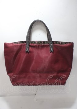 画像2: axes femme / チョコモチーフランチトート F ワイン Y-25-03-26-025-AX-BG-SZ-ZY