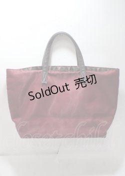 画像2: axes femme / チョコモチーフランチトート F ワイン Y-25-03-26-025-AX-BG-SZ-ZT-K020