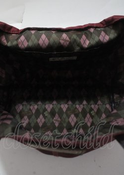 画像3: axes femme / チョコモチーフランチトート F ワイン Y-25-03-26-025-AX-BG-SZ-ZY