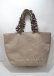 画像1: Maison de FLEUR / レースサテンフリルハンドルトートプチ F ベージュ Y-25-03-26-026-LO-BG-SZ-ZY (1)