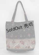 axes femme / フラワーパネル柄トートバッグ  黒 Y-25-03-26-027-AX-BG-SZ-ZT-K020