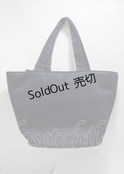 画像2: Maison de FLEUR / チェックリボンサテントートバッグ F ネイビー Y-25-03-26-029-LO-BG-SZ-ZT-K020