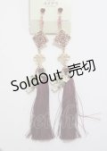 axes femme POETIQUE / チャイナモチーフイヤリング  ワイン Y-25-03-26-003-AX-AC-SZ-ZY