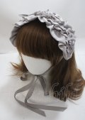 axes femme kawaii / プチリボンヘッドドレス F グレー Y-25-03-26-040-AX-AC-SZ-ZY