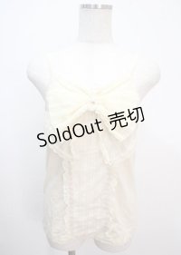axes femme / BIGリボンレースキャミソール M 生成り Y-25-04-01-039-AX-TO-SZ-ZY