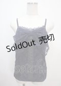 axes femme / BIGリボンレースキャミソール M 紺 Y-25-04-01-040-AX-TO-SZ-ZY