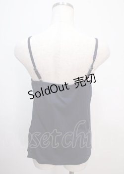 画像2: axes femme / BIGリボンレースキャミソール M 紺 Y-25-04-01-040-AX-TO-SZ-ZY