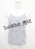 axes femme / BIGリボンレースキャミソール M ブルー Y-25-04-01-041-AX-TO-SZ-ZY