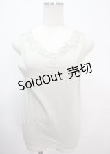 axes femme / レース使い前後2WAYタンク M ミント Y-25-04-01-043-AX-TO-SZ-ZI