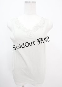 axes femme / レース使い前後2WAYタンク M ミント Y-25-04-01-043-AX-TO-SZ-ZI