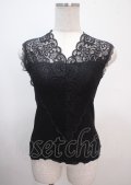 AXES by axes femme / レースタンクトップ M 黒 Y-25-04-01-044-LO-TO-SZ-ZY