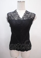 AXES by axes femme / レースタンクトップ M 黒 Y-25-04-01-044-LO-TO-SZ-ZY