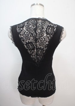 画像2: AXES by axes femme / レースタンクトップ M 黒 Y-25-04-01-044-LO-TO-SZ-ZY