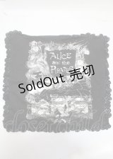 ALICE and the PIRATES / いちご姫プリントクッション  黒×シルバー Y-25-04-01-009-PA-ZA-SZ-ZY
