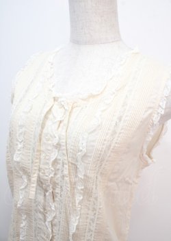 画像3: INGEBORG / ピンタックノースリブラウス  キナリ Y-25-04-01-053-LO-BL-SZ-ZY