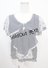 axes femme / リボンディテールプルオーバー M 紺 Y-25-04-01-065-AX-TO-SZ-ZY