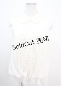 axes femme / ノースリーブレース配色ロングブラウス M 生成り Y-25-04-01-066-AX-BL-SZ-ZY