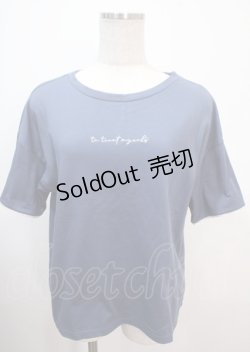 画像1: axes femme / ラメ刺繍ロゴＴシャツ F 紺 Y-25-04-01-067-AX-TO-SZ-ZI