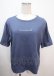 画像1: axes femme / ラメ刺繍ロゴＴシャツ F 紺 Y-25-04-01-067-AX-TO-SZ-ZY (1)