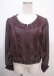 画像1: axes femme / レース切替シフォンブルゾン M ワイン Y-25-04-01-069-AX-TO-SZ-ZY (1)