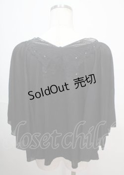 画像2: axes femme / バタフライスリーブトップス M 黒 Y-25-04-01-075-AX-TO-SZ-ZY