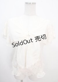 axes femme / リボンディテールプルオーバー M 生成り Y-25-04-01-084-AX-TO-SZ-ZY