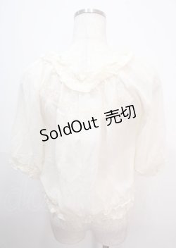 画像2: axes femme / シャーリングシフォンブルゾン M 生成り Y-25-04-01-085-AX-JA-SZ-ZY