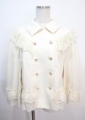 axes femme / リボン付レースフリルコート F 生成り Y-25-04-01-088-AX-JA-SZ-ZY