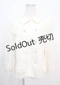 axes femme / リボン付レースフリルコート F 生成り Y-25-04-01-088-AX-JA-SZ-ZI
