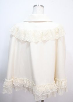 画像2: axes femme / リボン付レースフリルコート F 生成り Y-25-04-01-088-AX-JA-SZ-ZY