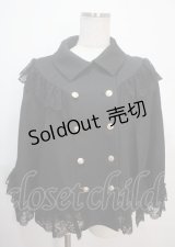 axes femme / リボン付レースフリルコート F 黒 Y-25-04-01-089-AX-JA-SZ-ZI