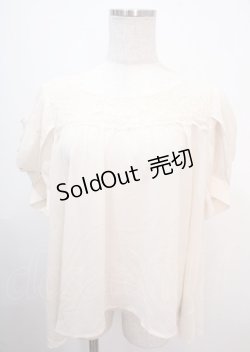 画像1: axes femme / 袖ドレープトップス M 生成り Y-25-04-01-092-AX-TO-SZ-ZY