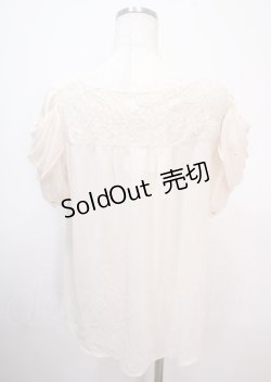 画像2: axes femme / 袖ドレープトップス M 生成り Y-25-04-01-092-AX-TO-SZ-ZY