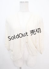 axes femme / BACKレースドルマンカーディガン M 生成り Y-25-04-01-094-AX-TO-SZ-ZY