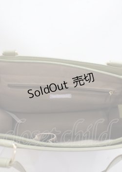 画像3: axes femme POETIQUE / ローズ刺繍レトロトートバッグ  グリーン Y-25-04-01-013-AX-BG-SZ-ZY