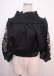 画像1: axes femme NOSTALGIE / 袖刺繍入りブラウス M 黒 Y-25-04-01-103-AX-BL-SZ-ZY (1)