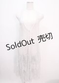 axes femme / 総レースロングジレ M グレー Y-25-04-01-108-AX-TO-SZ-ZY