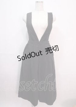 画像1: axes femme / オールインワン M 黒 Y-25-04-01-110-AX-OP-SZ-ZI