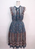 axes femme / 花柄ワンピース  グリーン Y-25-04-01-115-AX-OP-SZ-ZI