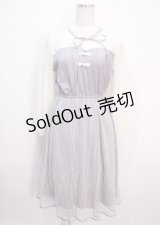 axes femme POETIQUE / チュールデザインチャイナワンピース M ラベンダー Y-25-04-01-116-AX-OP-SZ-ZY