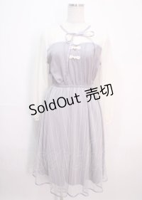 axes femme POETIQUE / チュールデザインチャイナワンピース M ラベンダー Y-25-04-01-116-AX-OP-SZ-ZY